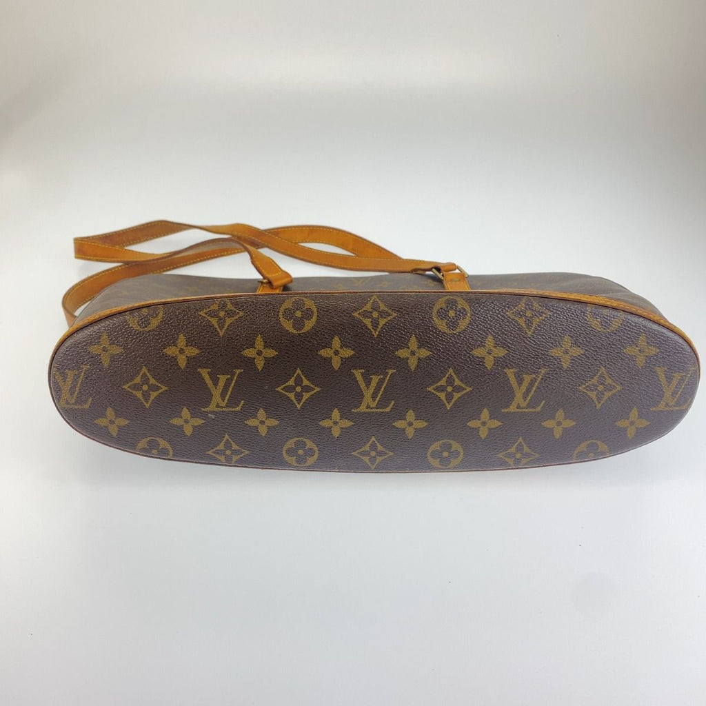 Louis Vuitton Monogram Babylon Tote Shoulder Bag Brown Gold Leather — view 3