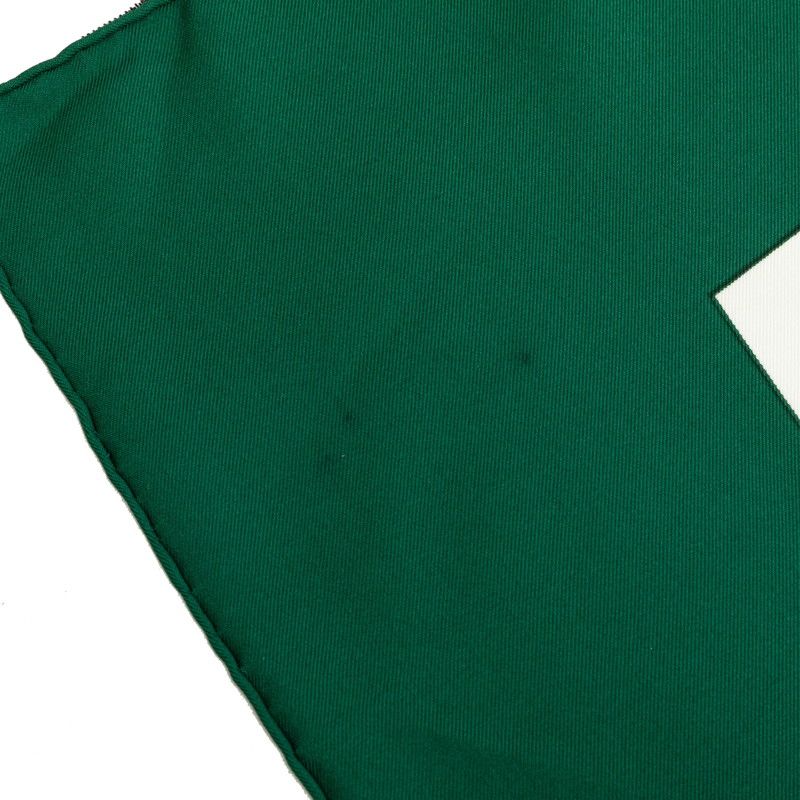 Hermes Carre 90 Brides de Gala Ceremonial Bridle Scarf Large Format Green — view 6