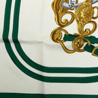 Hermes Carre 90 Brides de Gala Ceremonial Bridle Scarf Large Format Green — view 4
