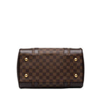Louis Vuitton Damier Berkeley Mini Boston Bag Brown Leather — view 3