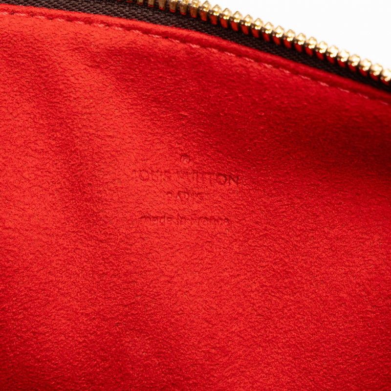 Louis Vuitton Damier Berkeley Mini Boston Bag Brown Leather — view 5