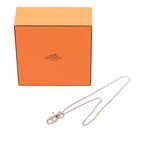Hermes Chaine D'ancre Amulette Necklace Silver — view 6
