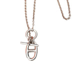 Hermes Chaine D'ancre Amulette Necklace Silver — view 3