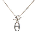 Hermes Chaine D'ancre Amulette Necklace Silver