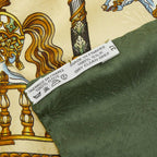 Hermes Carre 90 Luna Park Amusement Scarf Large Green Multicolor Silk — view 3