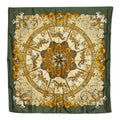 Hermes Carre 90 Luna Park Amusement Scarf Large Green Multicolor Silk