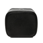 Chanel CC Logo Vanity Bag Handbag Black Gold Caviar Leather — view 3