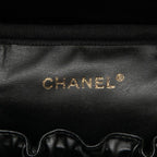 Chanel CC Logo Vanity Bag Handbag Black Gold Caviar Leather — view 5