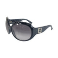Fendi FF Logo Sunglasses Black Silver Acetate Eyewear