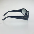 Prada Logo Sunglasses Gray Acetate Eyewear — view 4