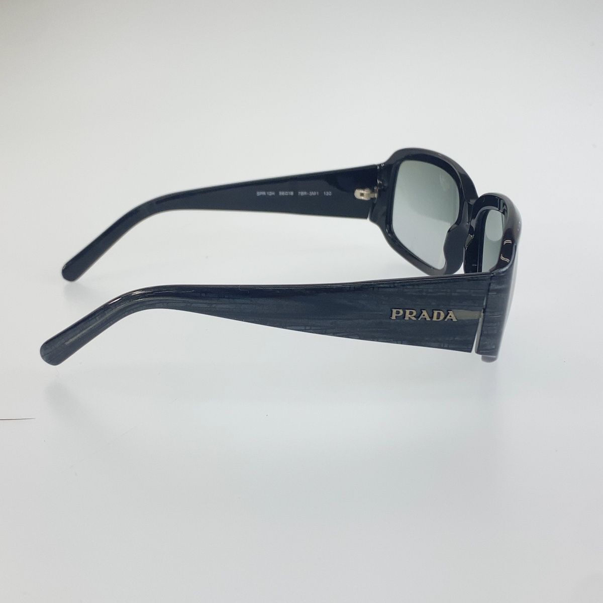 Prada Logo Sunglasses Gray Acetate Eyewear — view 4