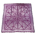 Gucci Shawl Purple Silver Glitter Rayon Wool Scarf