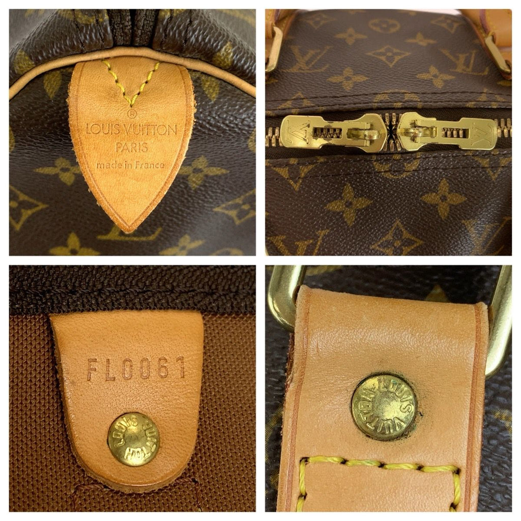 Louis Vuitton Monogram Keepall 50 Boston Bag Brown Gold Leather — view 4