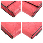 Gucci Guccissima Wallet Pink Leather — view 6