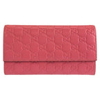 Gucci Guccissima Wallet Pink Leather