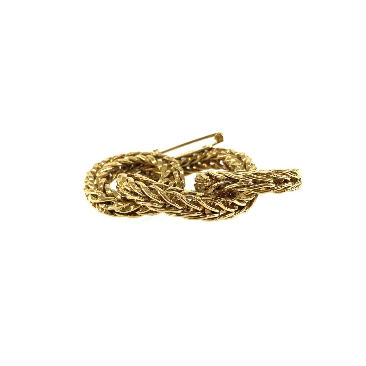 Chanel CC Logo Brooch Gold Metal — view 6