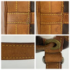 Louis Vuitton Monogram Noe Drawstring Bag Brown Gold Leather — view 3