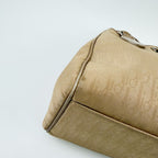 Dior Trotter Braided Handle D Charm Handbag Canvas Beige Vintage — view 6