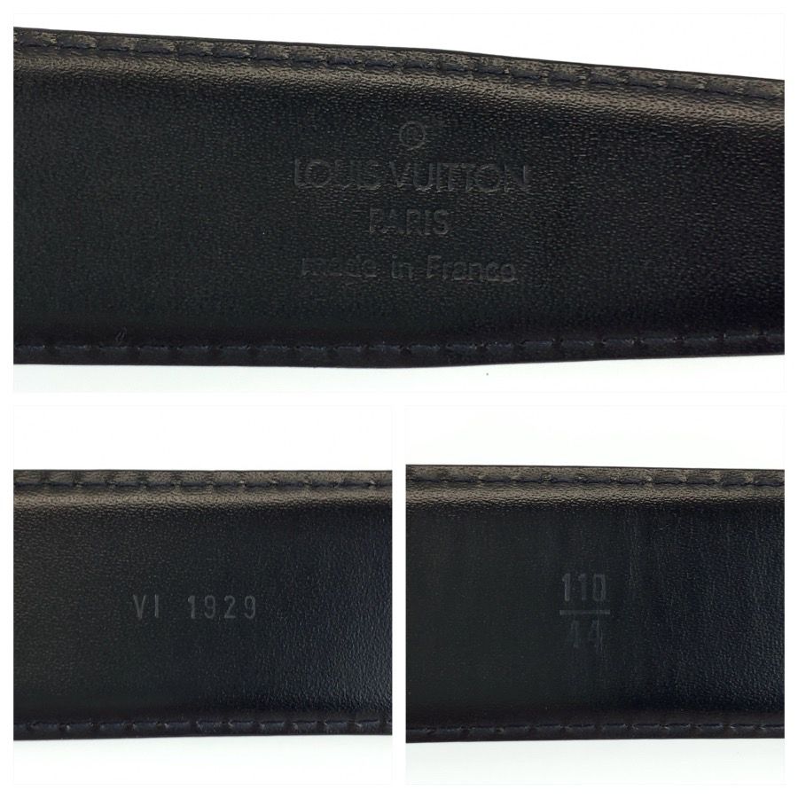 Louis Vuitton Epi Ceinture Classic Belt Black Gold Leather — view 3