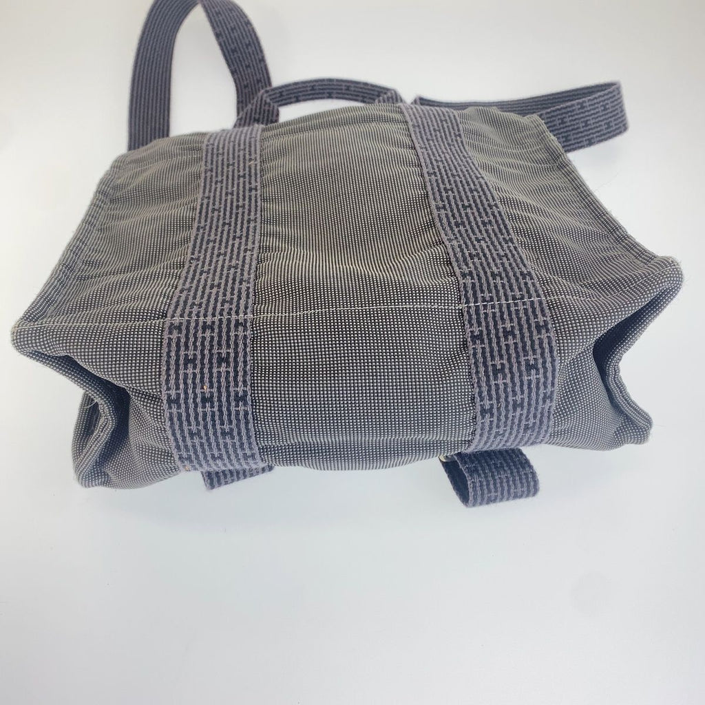 Hermes Herline Backpack Gray Canvas — view 4