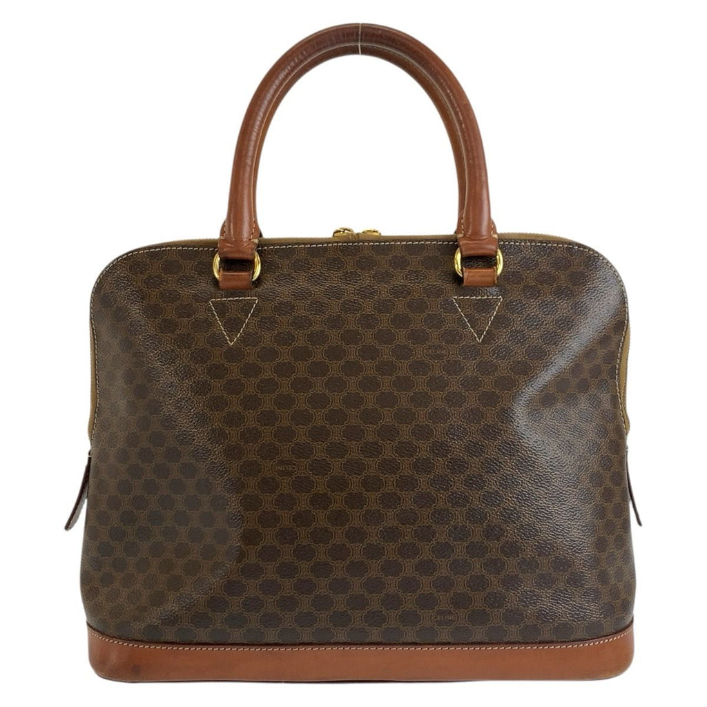 Celine Macadam Handbag Brown Gold Leather — view 2