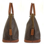 Celine Macadam Handbag Brown Gold Leather — view 7