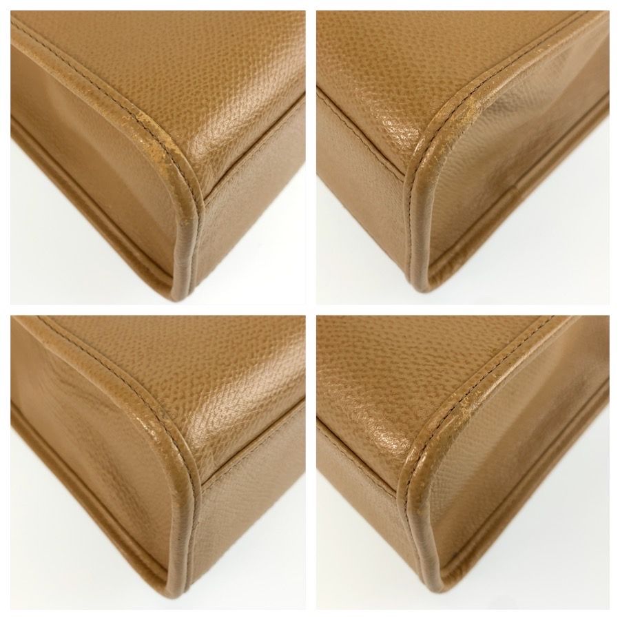 Saint Laurent YSL Shoulder Bag Pochette Beige Gold Leather — view 4