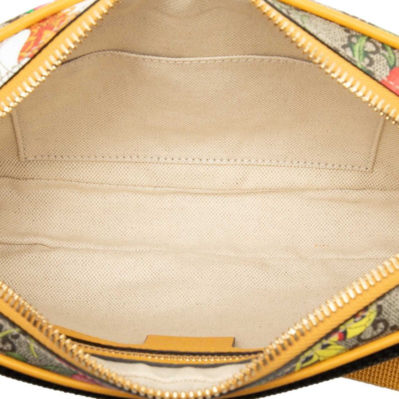 Gucci Ophidia GG Flora Belt Bag Yellow Multicolor Leather — view 4