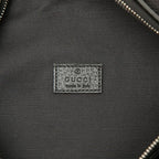 Gucci Jumbo GG Belt Bag Black Canvas Leather — view 5