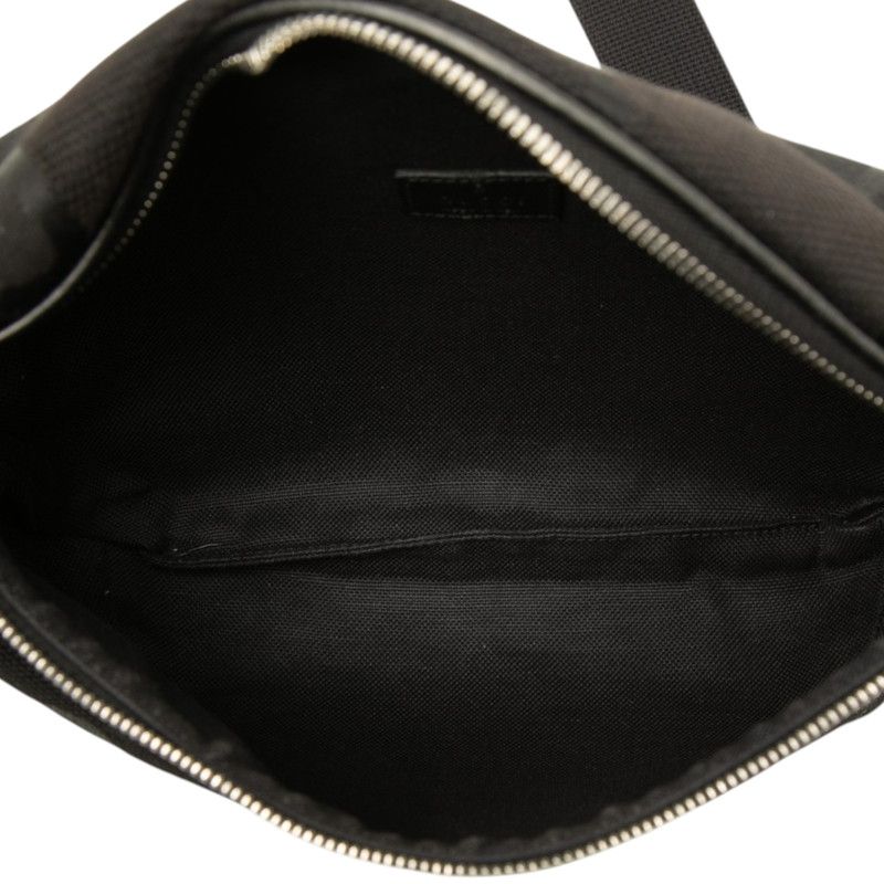 Gucci Jumbo GG Belt Bag Black Canvas Leather — view 4
