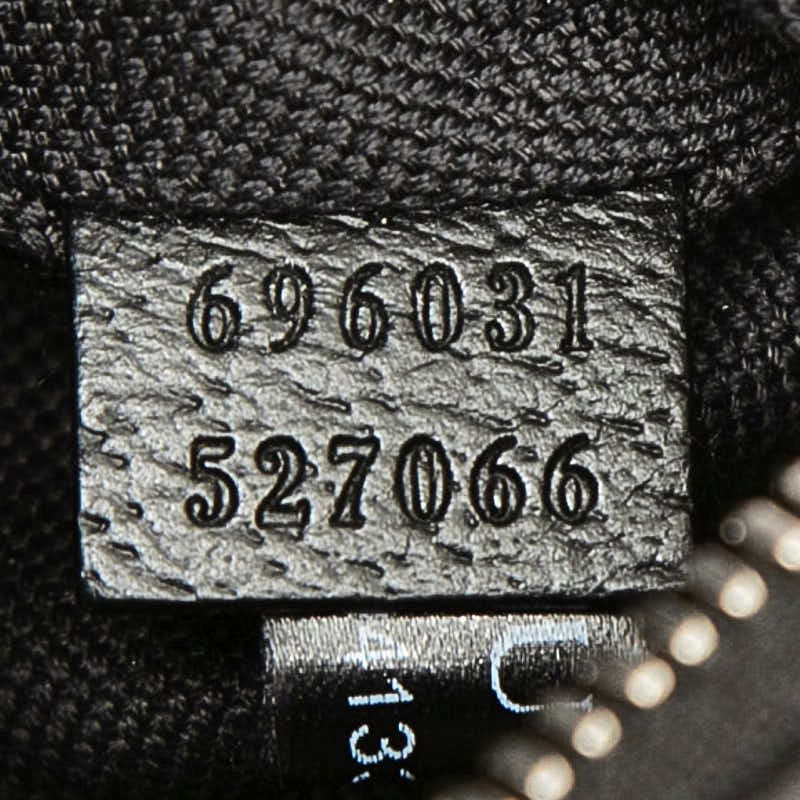 Gucci Jumbo GG Belt Bag Black Canvas Leather — view 6