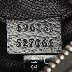 Gucci Jumbo GG Belt Bag Black Canvas Leather — view 6