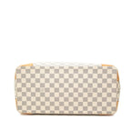 Louis Vuitton Damier Azur Hampstead MM Tote Shoulder Bag White Leather — view 3