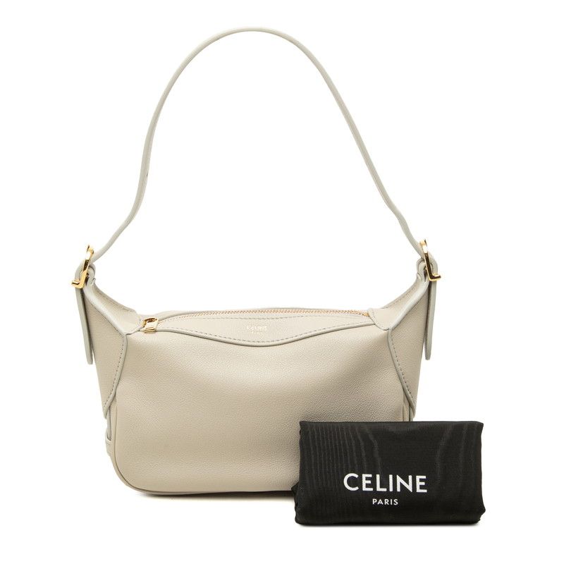 Celine Mini Romy Bag Handbag Ivory Gray Leather — view 6