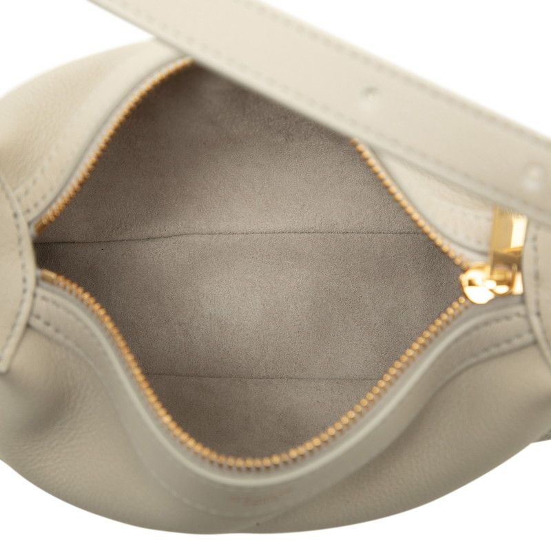 Celine Mini Romy Bag Handbag Ivory Gray Leather — view 4