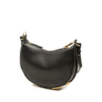 Fendi Graffiti Crossbody Shoulder Bag Black Leather — view 2