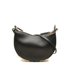 Fendi Graffiti Crossbody Shoulder Bag Black Leather