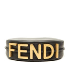 Fendi Graffiti Crossbody Shoulder Bag Black Leather — view 3