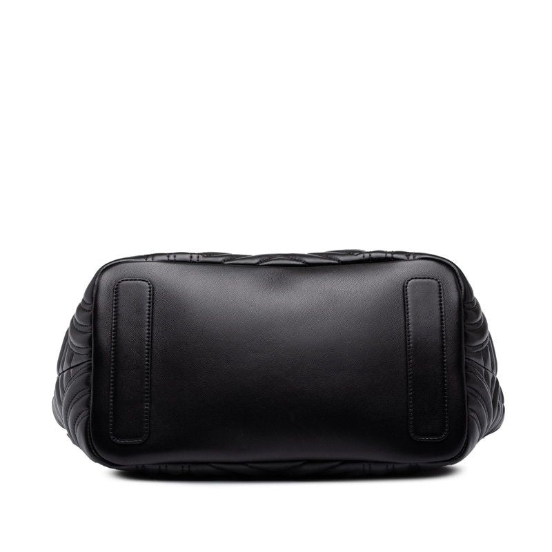 Gucci GG Marmont Shoulder Bag Black Leather — view 3