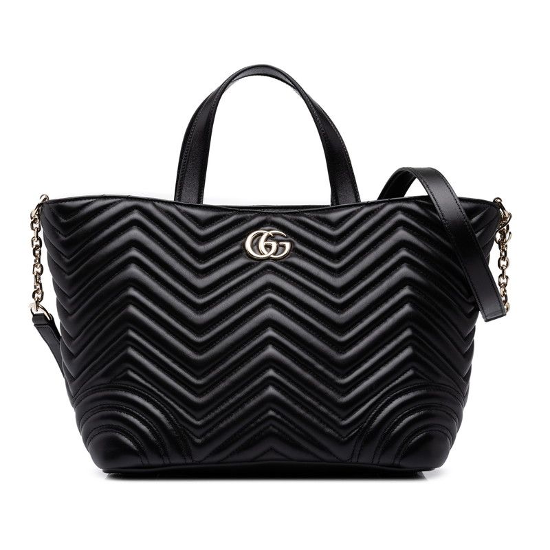 Gucci GG Marmont Shoulder Bag Black Leather