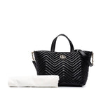 Gucci GG Marmont Shoulder Bag Black Leather — view 7