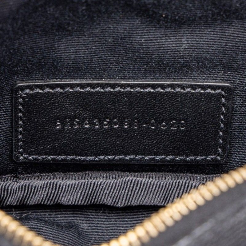 Saint Laurent YSL Logo Baby Lou Crossbody Chain Shoulder Bag Pochette Black — view 6