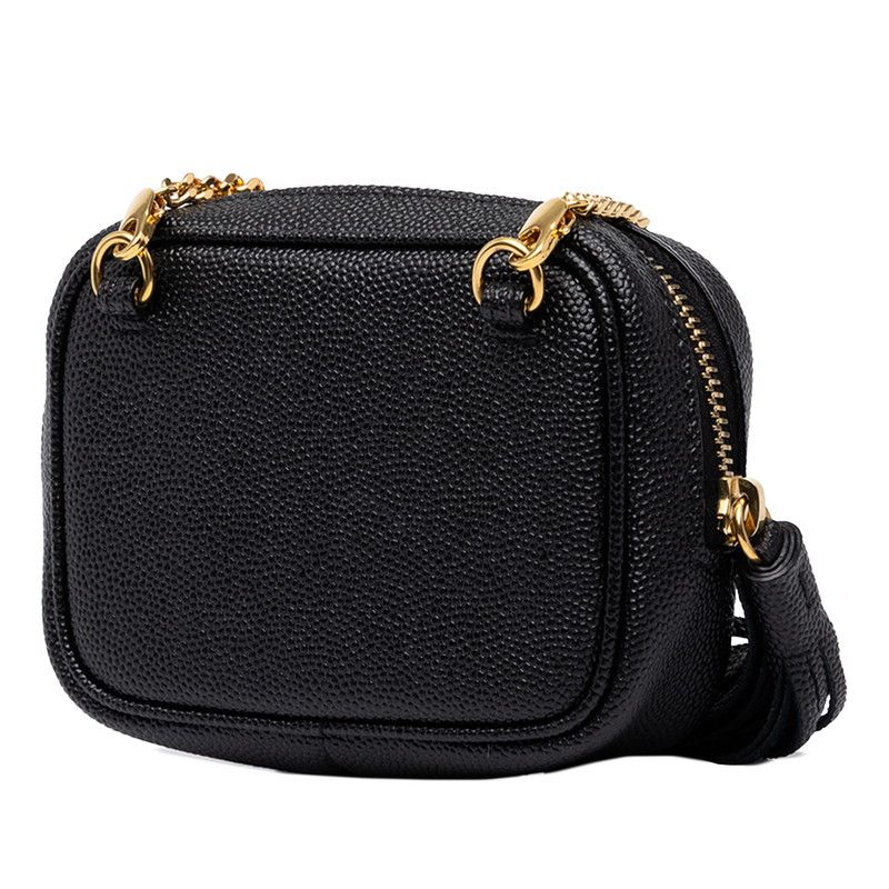 Saint Laurent YSL Logo Baby Lou Crossbody Chain Shoulder Bag Pochette Black — view 2
