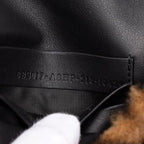 Fendi Zucca Mamma Bucket Chain Shoulder Bag Brown Black Fur Leather — view 6