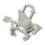 Hermes Pegasus Motif Spring Type Silver Metal — view 2