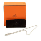Hermes Chaine D'ancre Amulette Necklace Silver — view 7