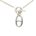 Hermes Chaine D'ancre Amulette Necklace Silver — view 2