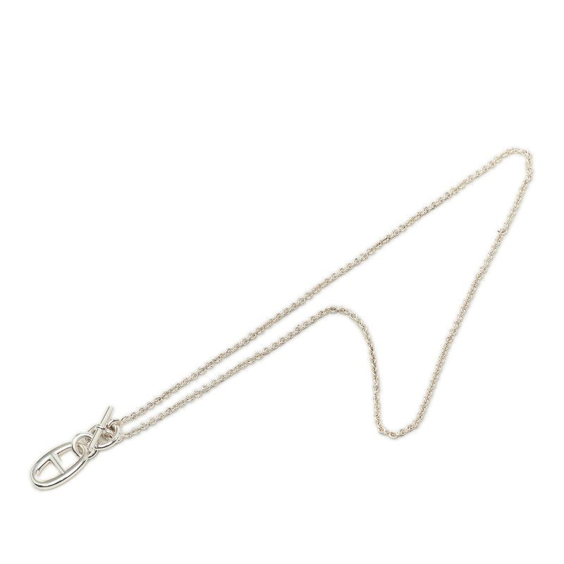 Hermes Chaine D'ancre Amulette Necklace Silver — view 4
