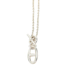 Hermes Chaine D'ancre Amulette Necklace Silver — view 5