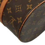 Louis Vuitton Monogram Papillon Handbag Brown Leather — view 6